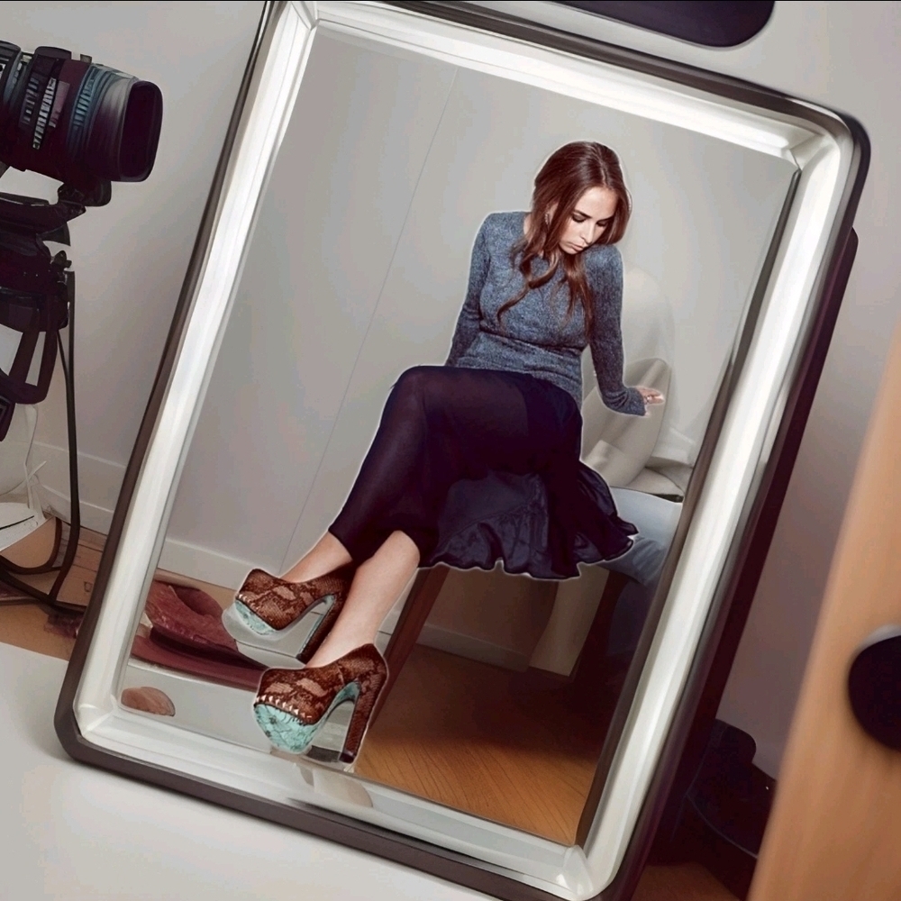 Chloe Jade Green Autumn/Winter 2012  collection Brown Snakeskin Platform Heels - Picture 2 of 9